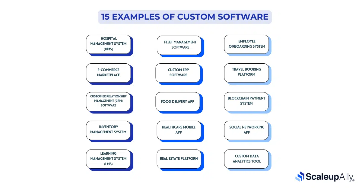 Custom software examples