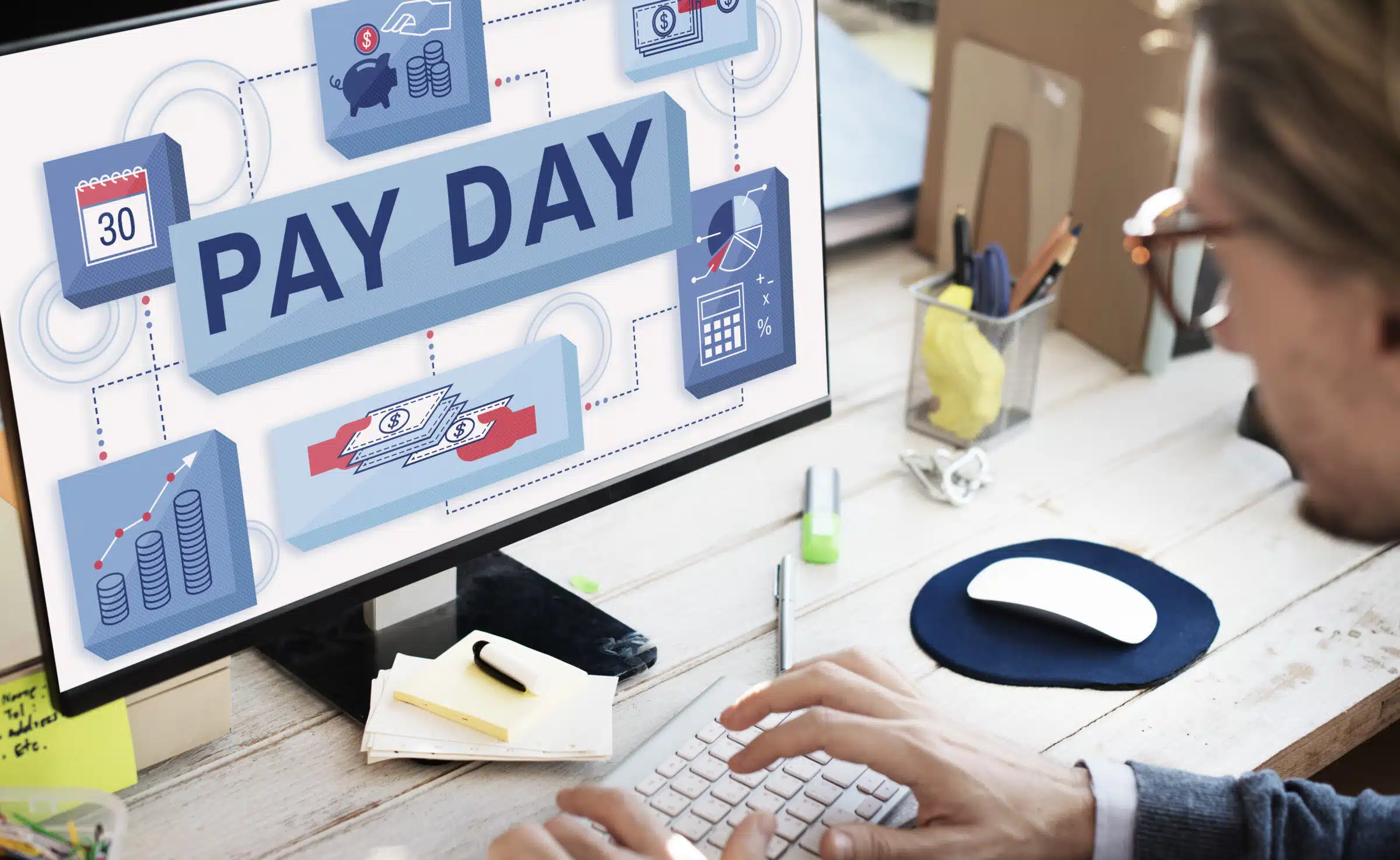 Pay Day Salary Income Paycheck Wages Payments Concept